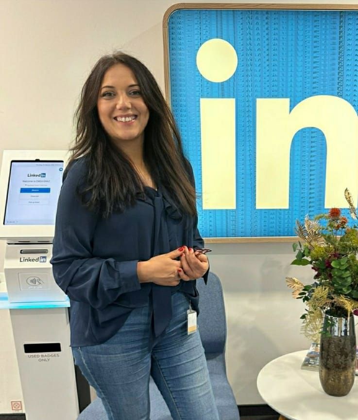 Meryem Mazini chez LinkedIn, photo fournie par Meryem